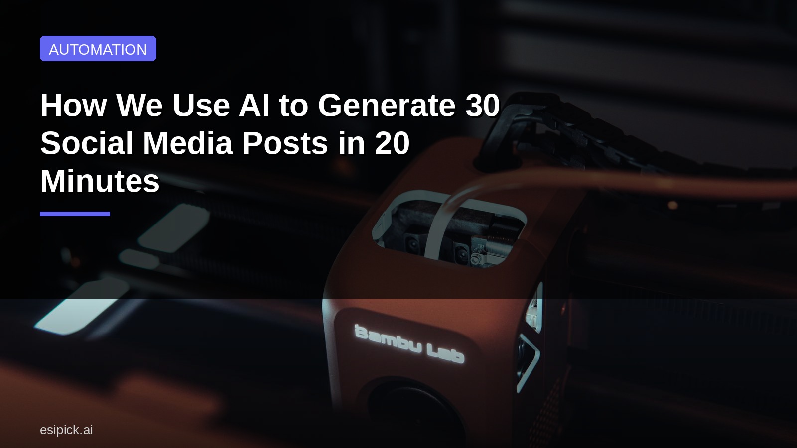 How We Use AI to Generate 30 Social Media Posts in 20 Minutes